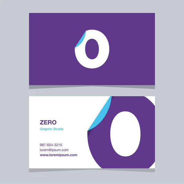 Logotipo Número Com Modelo Cartão Visita Elementos Design Gráfico Vetorial — Vetor de Stock