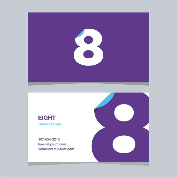 Logotipo Número Com Modelo Cartão Visita Elementos Design Gráfico Vetorial Gráficos Vetores