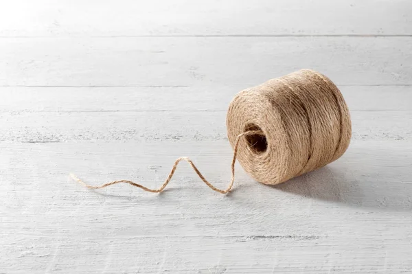 Reel of domestic coarse brown twine — Stock Photo, Image