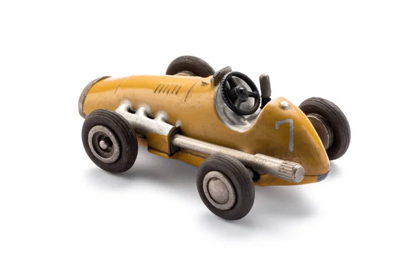 Modelo brinquedo vintage carro de corrida — Fotografia de Stock