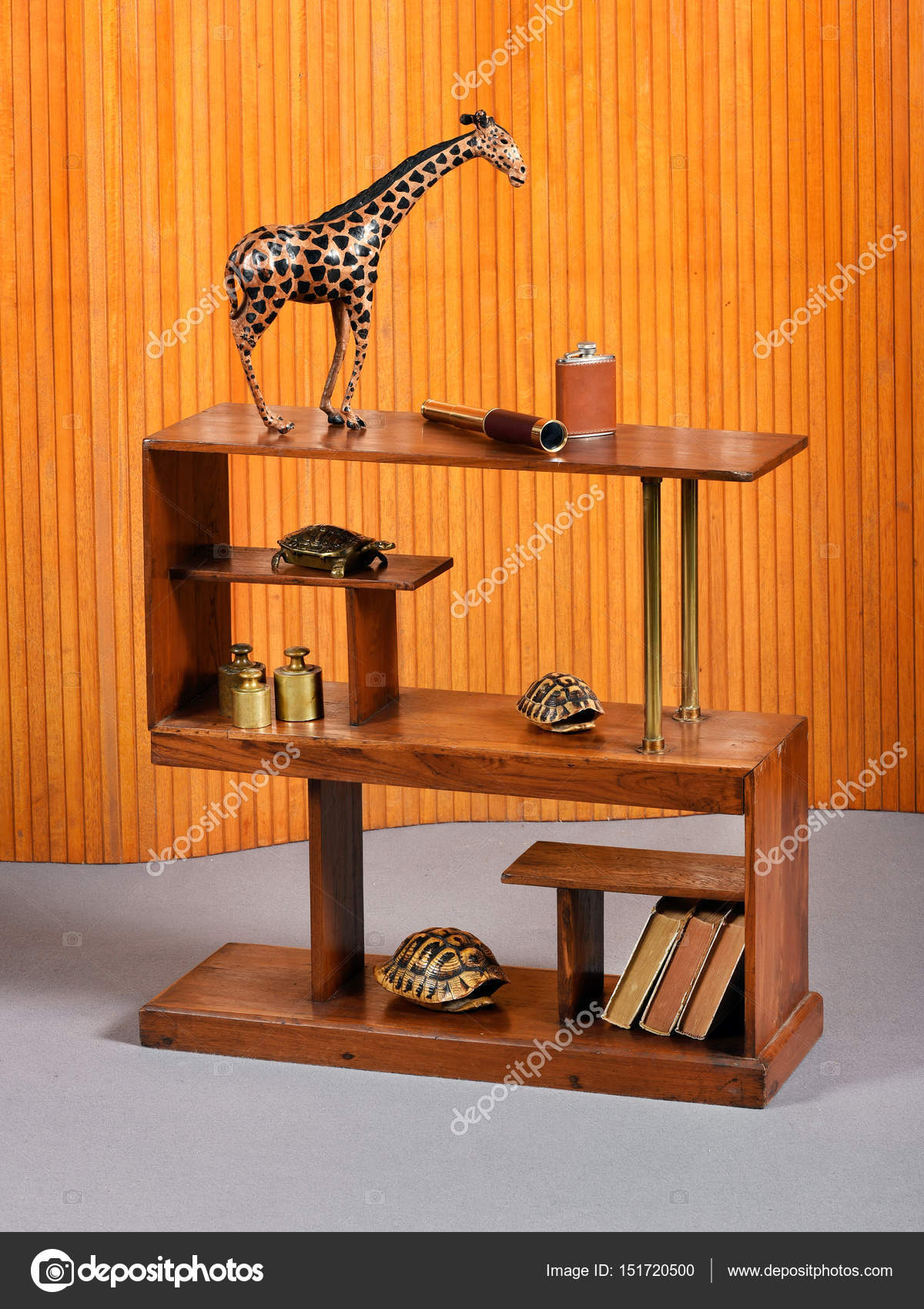 Small Freestanding Wooden Bookcase Stock Photo Photology1971