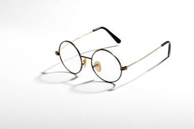 Pair of old vintage spectacles clipart
