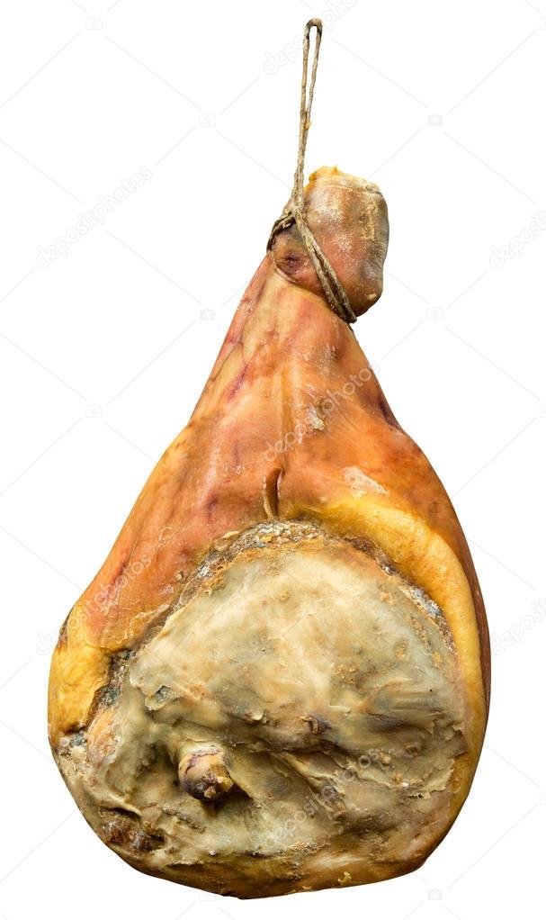 Leg of Italian speciality prosciutto ham