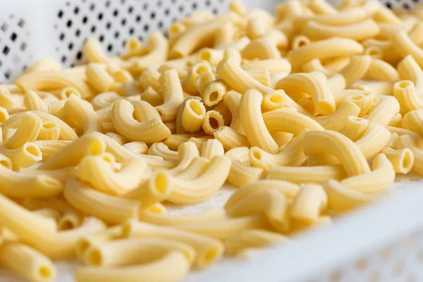 Fresh handmade pasta tubes — Stock Photo, Image