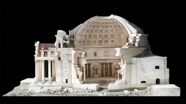 로마에서 판테온의 건축 규모 모델 — 스톡 사진