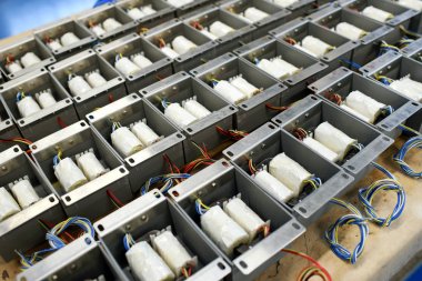Elektrik transformatörleri yakın çekim