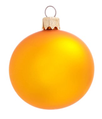 Beyaz zemin üzerine altın Noel top. Noel dekorasyon izole