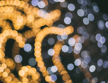 Şenlikli yeni yıl bokeh arka plan