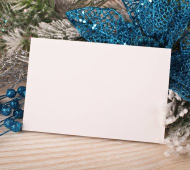 Noel dekorasyonu ile tebrik kartları