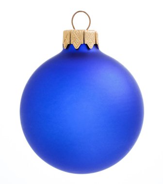 Beyaz background.xmas dekorasyon izole mavi Noel top