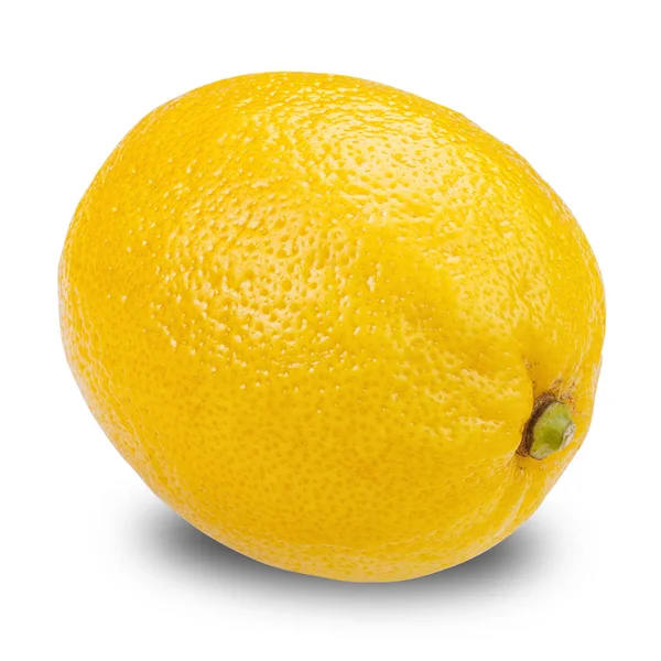 Friss érett citrom elszigetelt fehér alapon — Stock Fotó