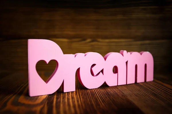 Dream wooden letters — Stock Photo, Image