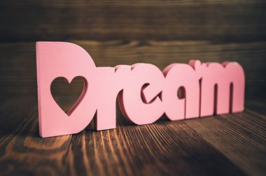 Rüya ahşap harfler