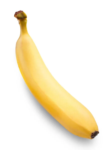 Banane isolée sur fond blanc — Photo