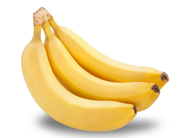 Ein Bündel Bananen isoliert auf weißem Hintergrund — Stockfoto