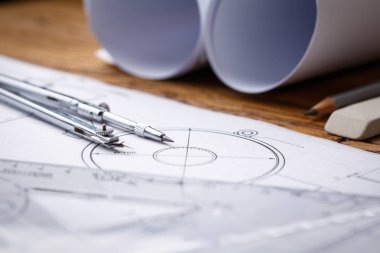 İşyeri - teknik proje araçları mühendislik ile çizim.