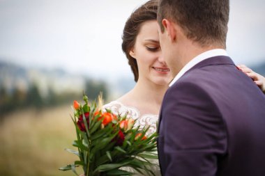 İnsanlar gülen portre kadar kapatın