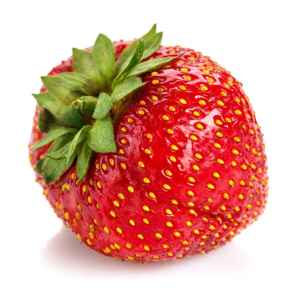 Mogna jordgubbar på en vit bakgrund — Stockfoto