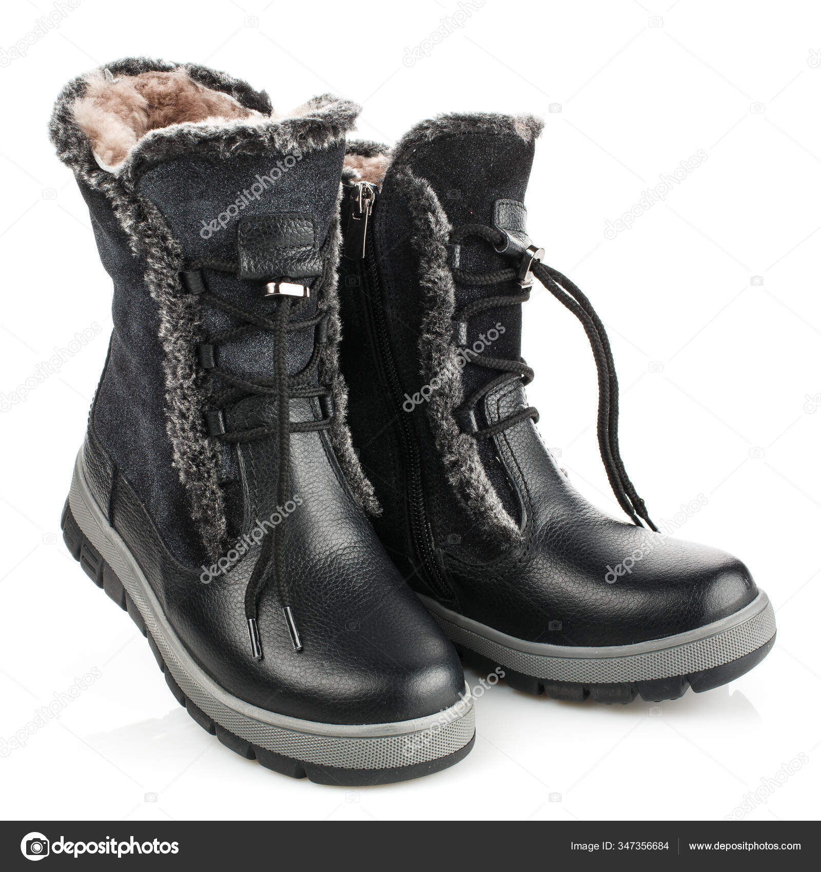 childrens black boots