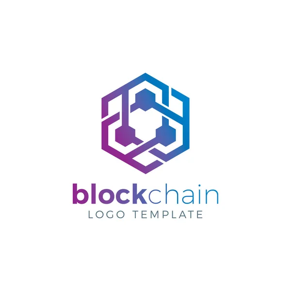 Blockchain Crypto Currency Logo Template — Stock Vector