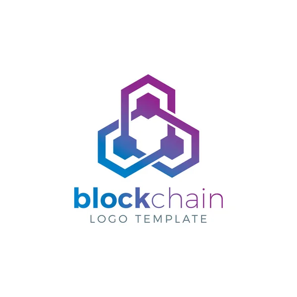 Blockchain Crypto Pénznem Logo Template Jogdíjmentes Stock Illusztrációk