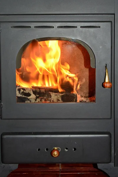 Wood stove close up — Stock Photo, Image