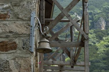 Eski sinyal çan dağ tehlike dinlenme evi Maliovitza, Rila Dağı duvar için