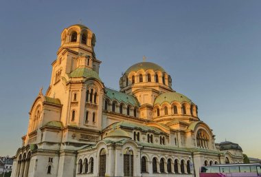 Sofia, Bulgaristan - 23 Eylül 2012: Parçası güzellik St. Alexander Nevsky Katedrali Sofya, Bulgaristan. Burada ziyaret.