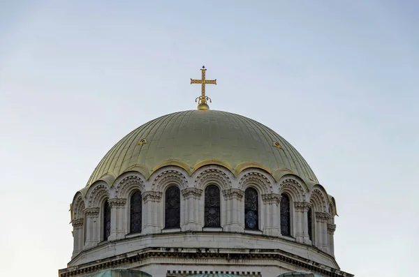 Sofia Bulgaristan Eylül 2012 Campanile Alexander Nevsky Katedrali Sofya Bulgaristan — Stok fotoğraf