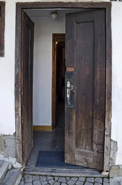Blagoevgrad Bulharsko Březen 2018 Pohled Hlavní Vchod Starého Domu Obytná — Stock fotografie
