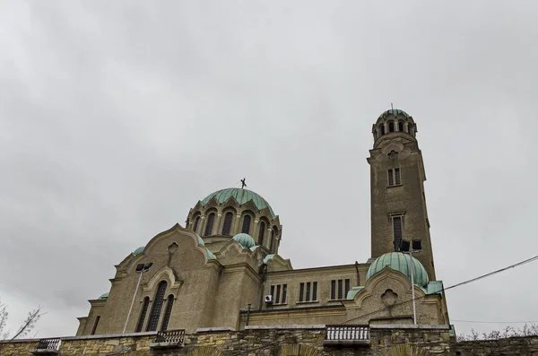 Orthodox Cathedral Demetrius Veliko Tarnovo Cloudy Spring Bulgaria Europe — стоковое фото