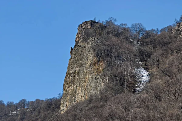 Autumn Walk Maze Snowy Teteven Balkan High Peaks Steep Cliff — ストック写真