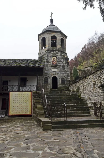 Troyan Monastery Bulgaria November 2019 Beautiful Tower Churchyard Holy Place — Stock Photo, Image
