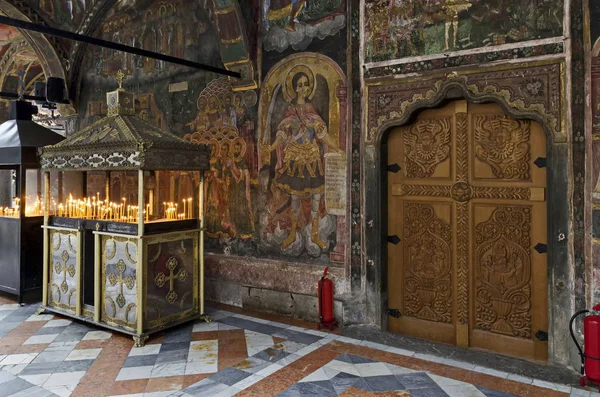 Mosteiro Troyan Bulgária Novembro 2019 Uma Bela Igreja Assunção Virgem — Fotografia de Stock