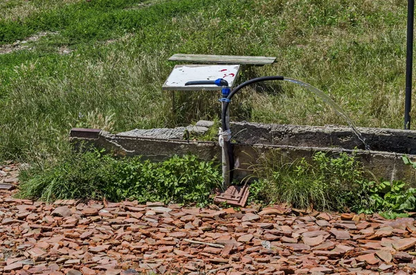 Recreation Area Polish Fountain Captive Spring Built Materials Available Balkan — Stock Photo, Image