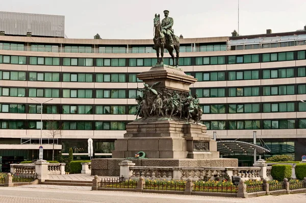 Sofía Bulgaria Abril 2011 Monumento Zar Rey Libertador Rey Ruso —  Fotos de Stock