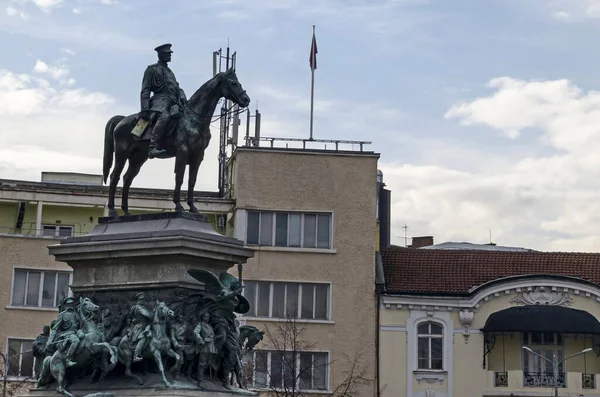 Sofia Bułgaria Listopada 2019 Pomnik Cara Lub Króla Wyzwoliciela Króla — Zdjęcie stockowe