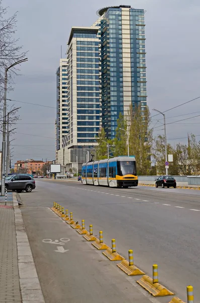 Residential Neighborhood Old New Modern Contemporary Houses Center Bulgarian Capital — Stock Photo, Image