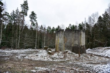 Eski terk edilmiş Sovyet nükleer füze fırlatıcısı 