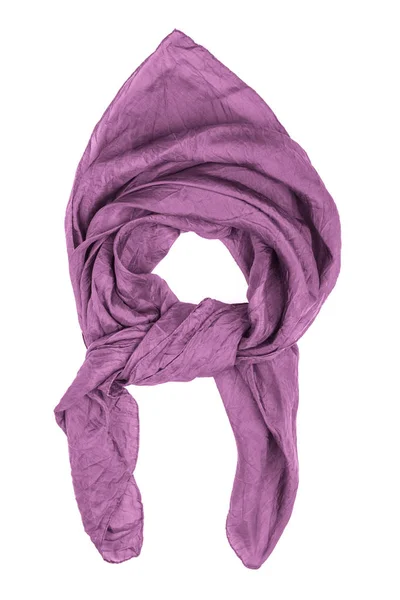 Foulard en laine violette isolé sur fond blanc . — Photo