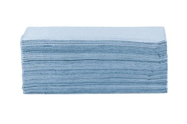 Beyaz arka plan üzerinde izole kağıt havlu.