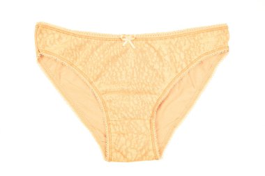 Beyaz arka plan üzerinde izole kadın Pamuk külot çiçekli.