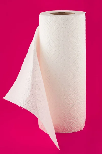 Toalhas de papel isoladas em fundo branco . — Fotografia de Stock