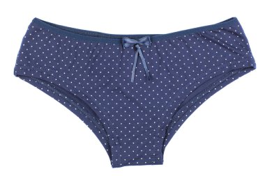 Beyaz arka plan üzerinde izole kadın Pamuk külot çiçekli.