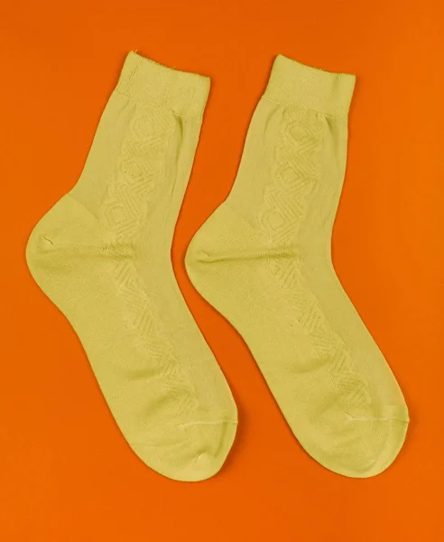 Ponožky vyrobené z bavlny, izolované na bílém pozadí. — Stock fotografie