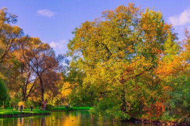 St. Petersburg şehir parkları yürüyüş.