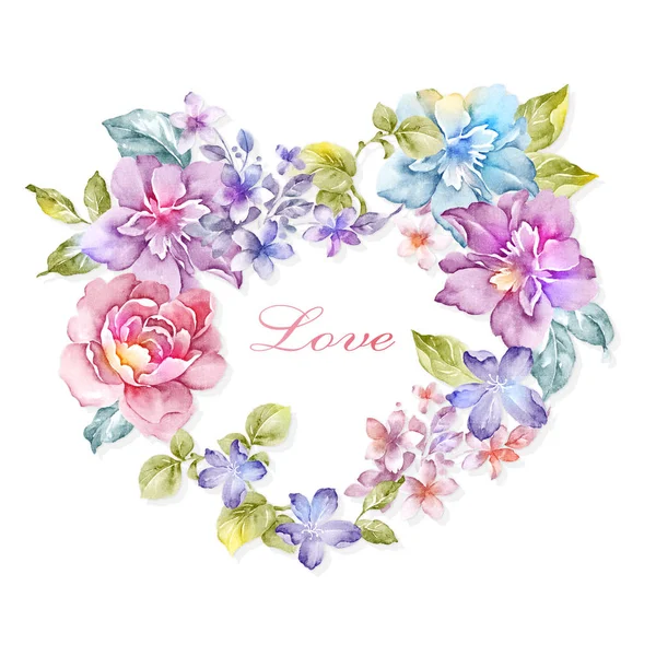 suluboya resimli çiçekler 