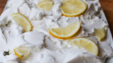 Arka plan dondurma, meyve, meyveler