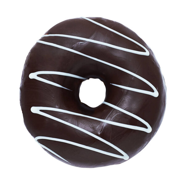 Donut isolated on white background