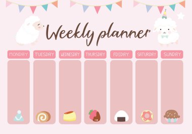 Haftalık ve günlük planlama.